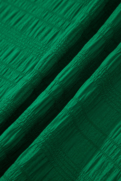 Shirred High Waist Shorts Set