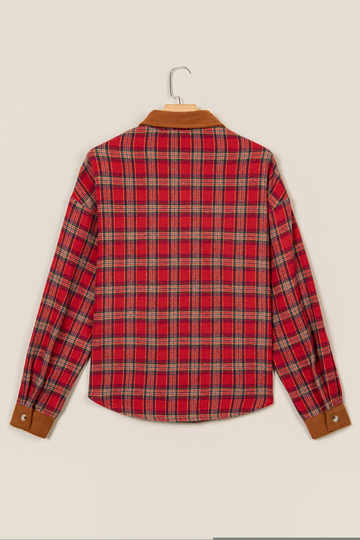 Plaid Color Block Shacket