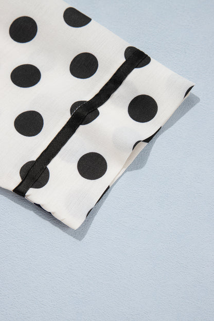 White Polka Dot Mini Dress