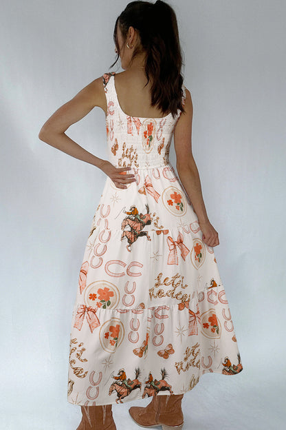 Western Horseshoe Midi Dress