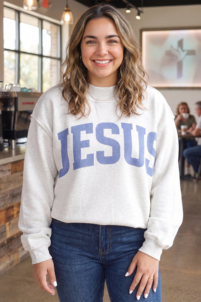 Jesus Oversized Tunic Plus Size Sweatshirt