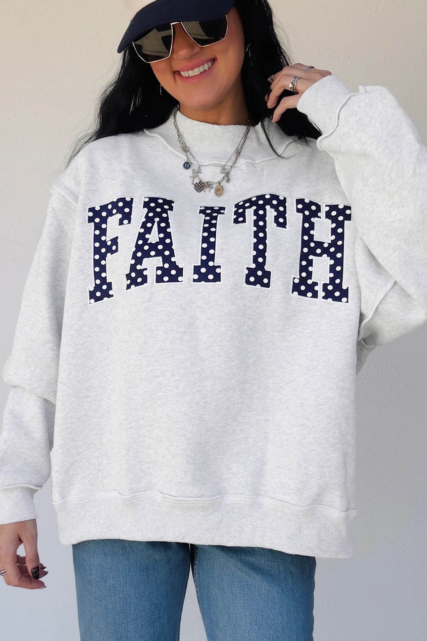 Faith Mock neck Sweatshirt