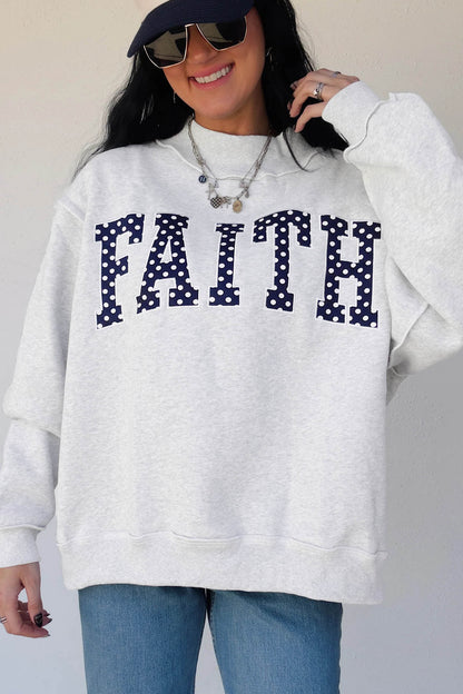 Faith Mock neck Sweatshirt