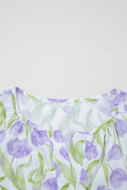 Purple Tulip Midi Dress