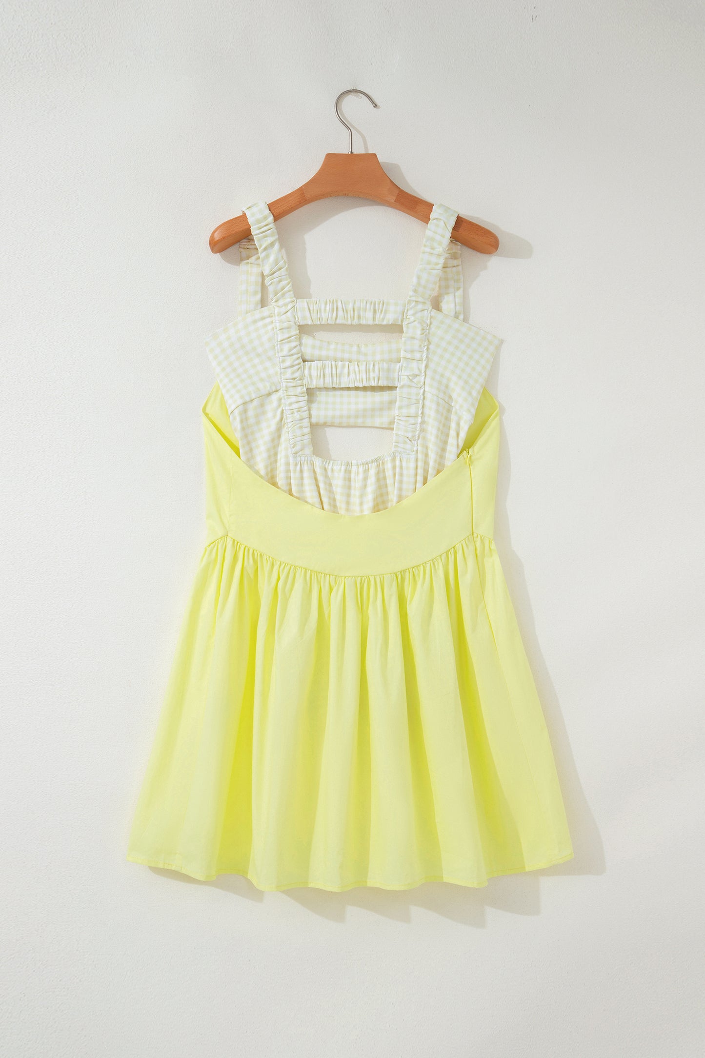 Gingham Loose Mini Dress
