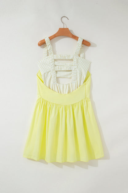 Gingham Loose Mini Dress