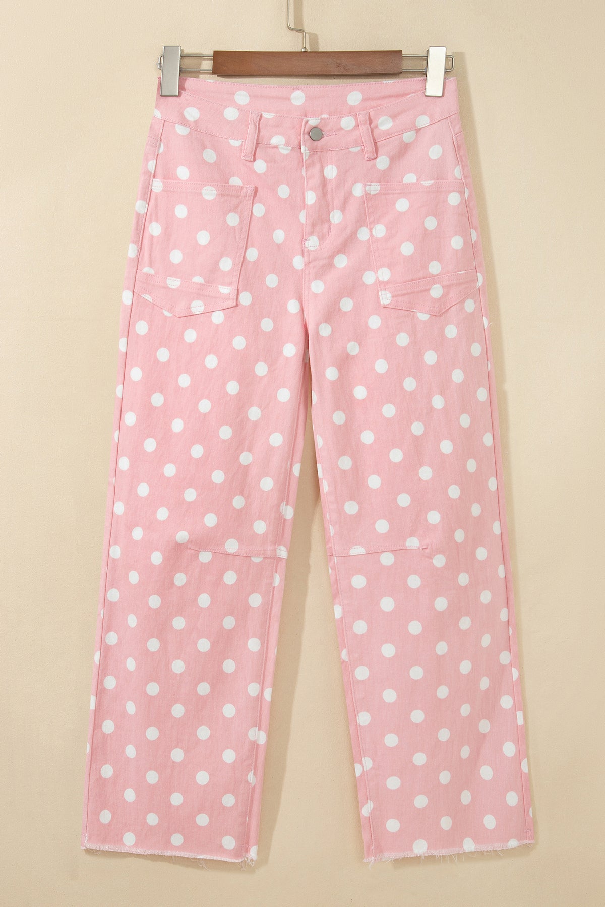 Polka Dot Casual Slim Fit Jeans