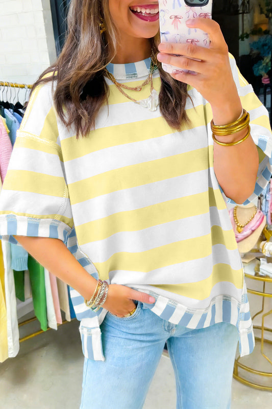 Patchwork Oversized Top