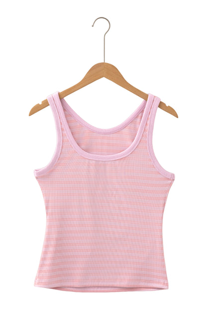 Ribbed Knit Slim Tank Top