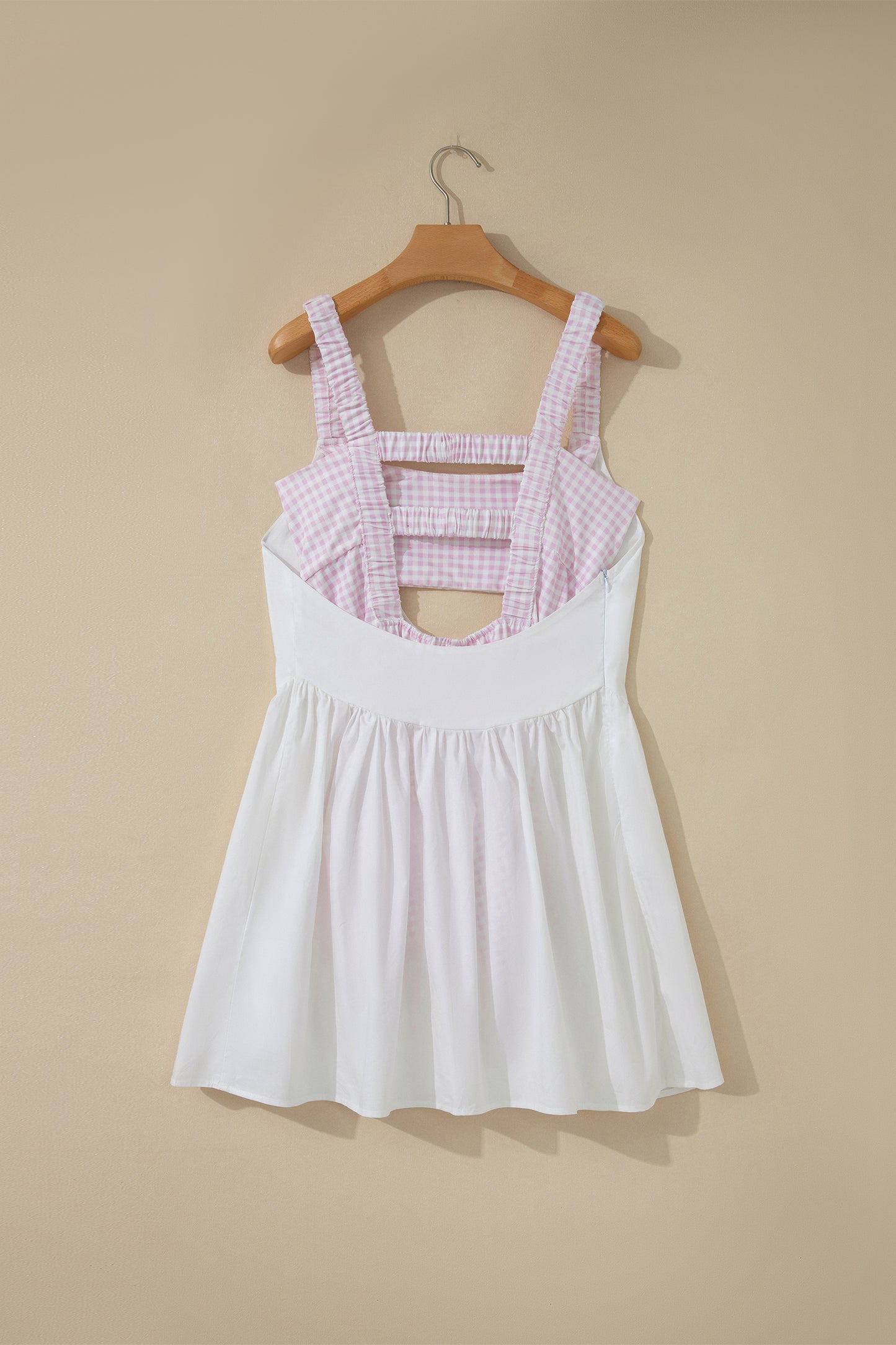 Gingham Loose Mini Dress