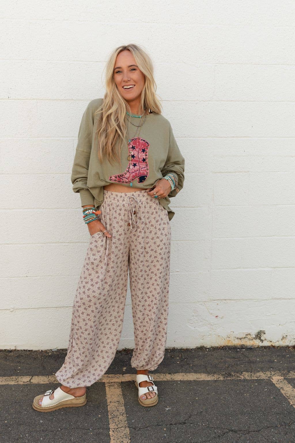 Emberlyn Wide Leg Cinched Pants