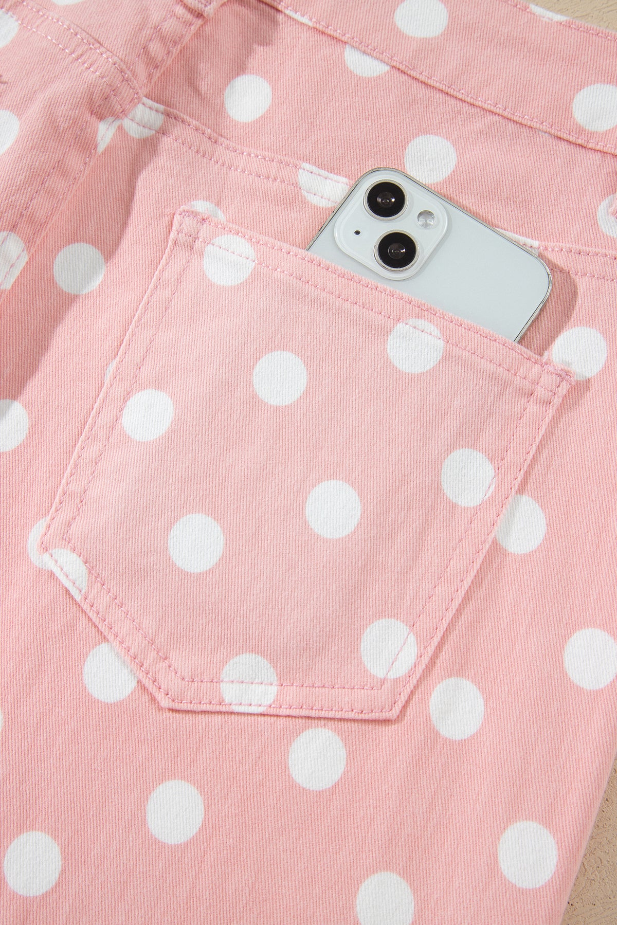 Polka Dot Casual Slim Fit Jeans