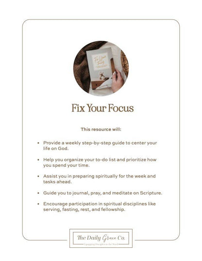 Fix Your Focus