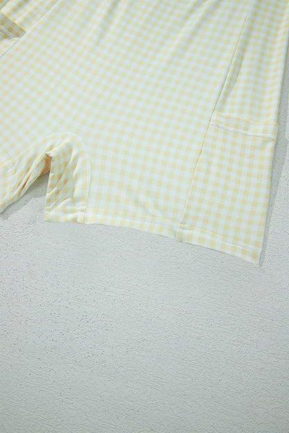 Gingham Loose Mini Dress