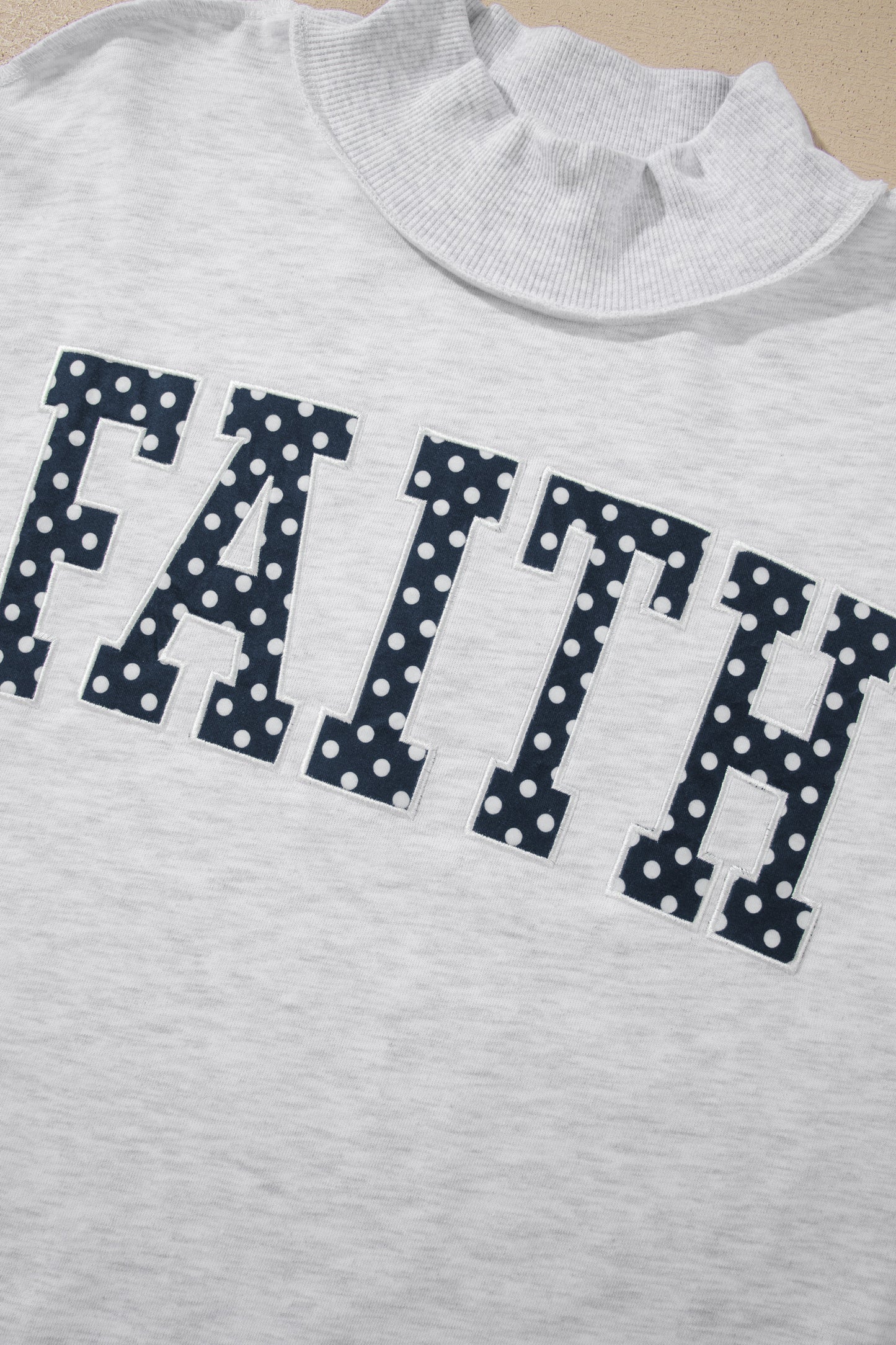 Faith Mock neck Sweatshirt