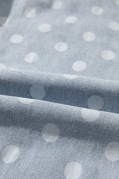 Polka Dot Casual Slim Fit Jeans
