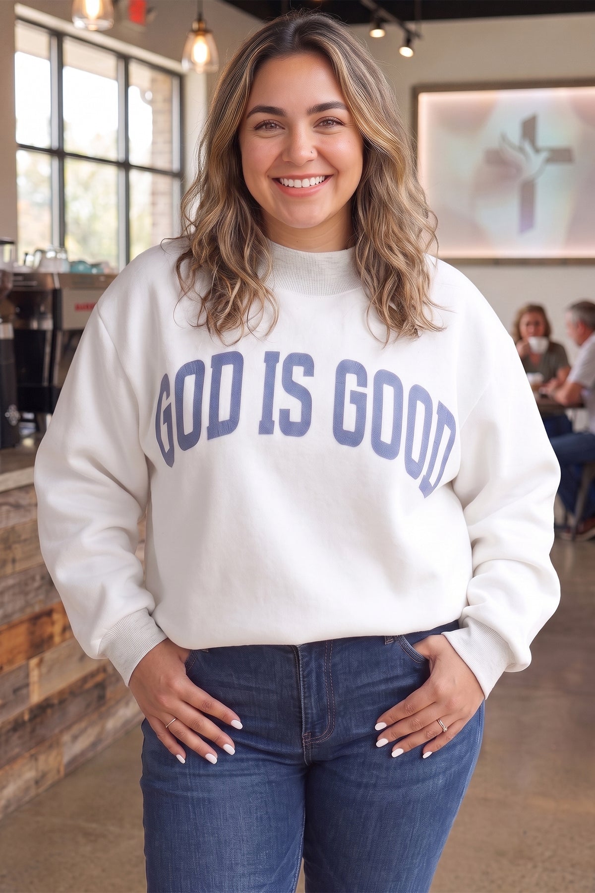 Jesus Oversized Tunic Plus Size Sweatshirt