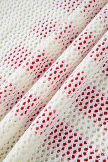 Sky Blue Flag Graphic Short Sleeve Sweater Top