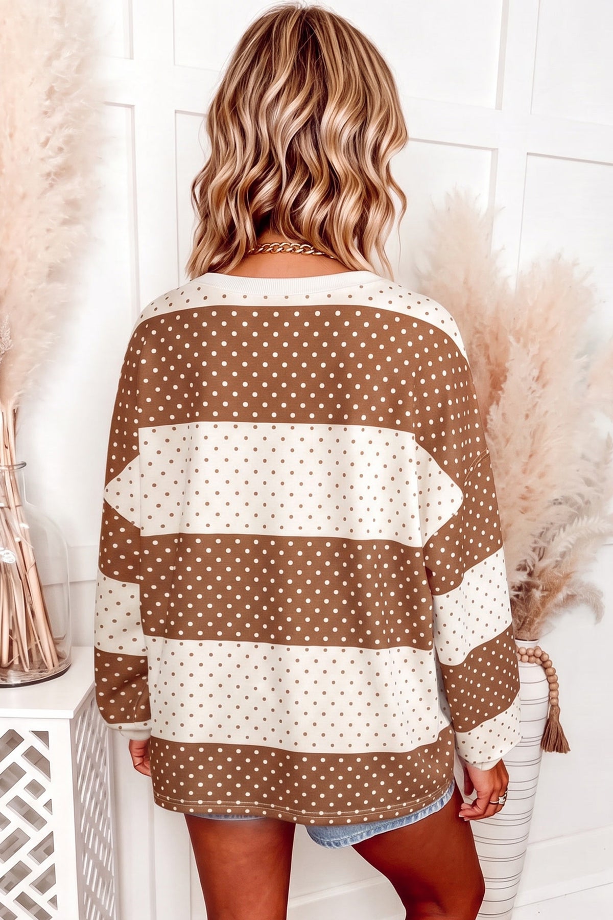 Polka Dot Long Sleeve Top