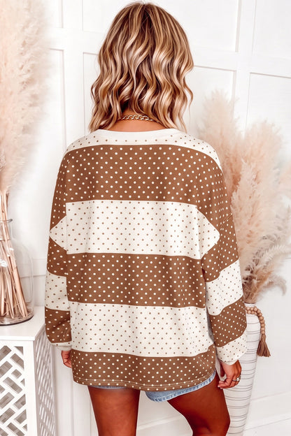 Polka Dot Long Sleeve Top