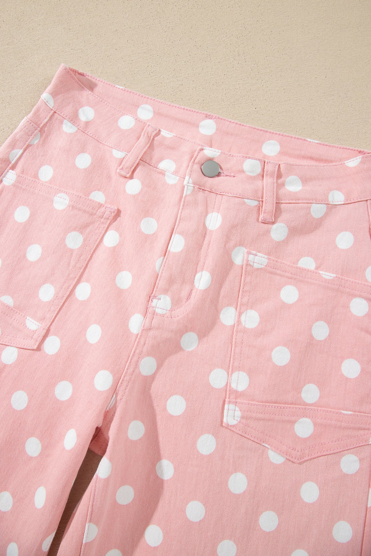 Polka Dot Casual Slim Fit Jeans