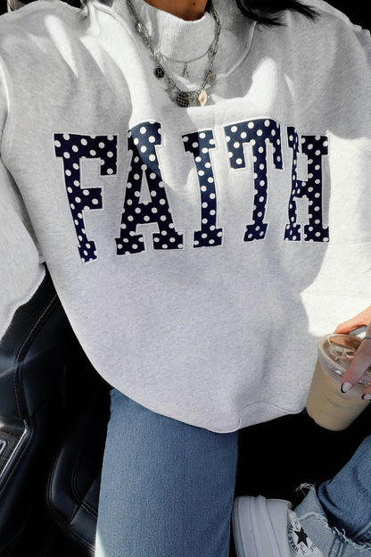 Faith Mock neck Sweatshirt