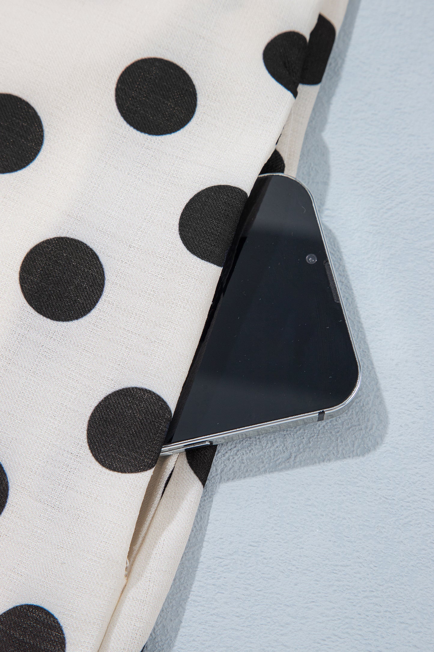 White Polka Dot Mini Dress