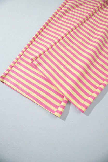 Loose Tee Drawstring Elastic Waist 2pcs Pant Set