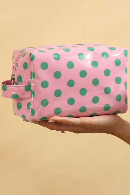 Polka Dot Makeup Bag