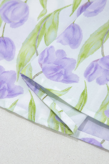 Purple Tulip Midi Dress