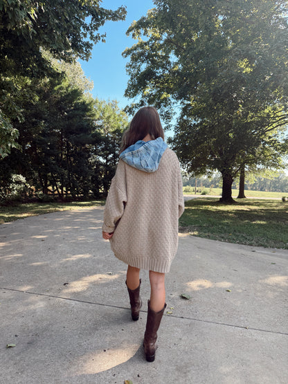 Washed Checker Denim