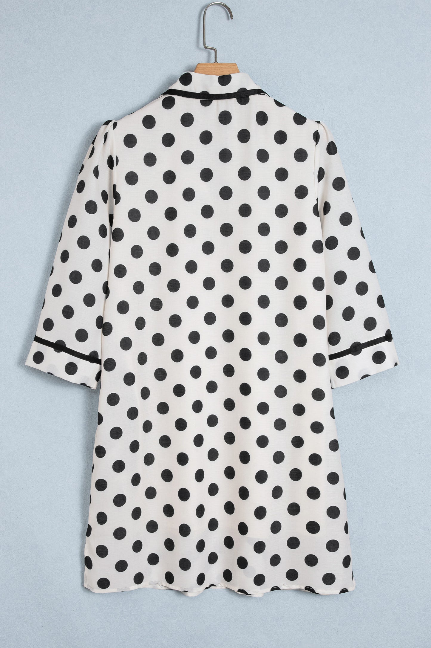 White Polka Dot Mini Dress