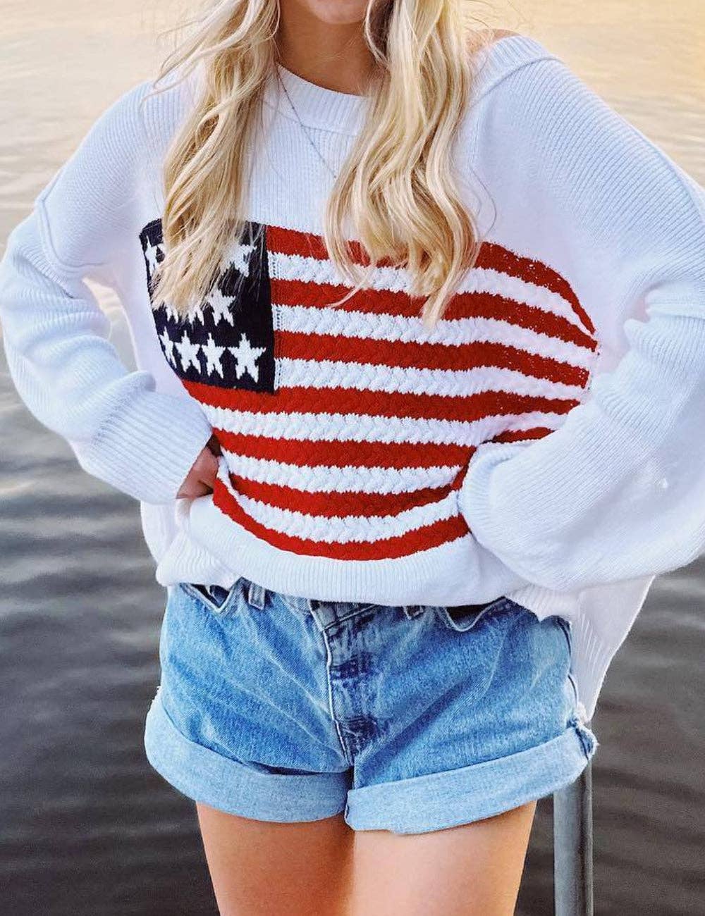 Stars, Stripes & Cozy Sweater