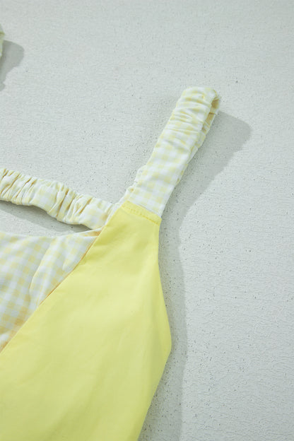 Gingham Loose Mini Dress