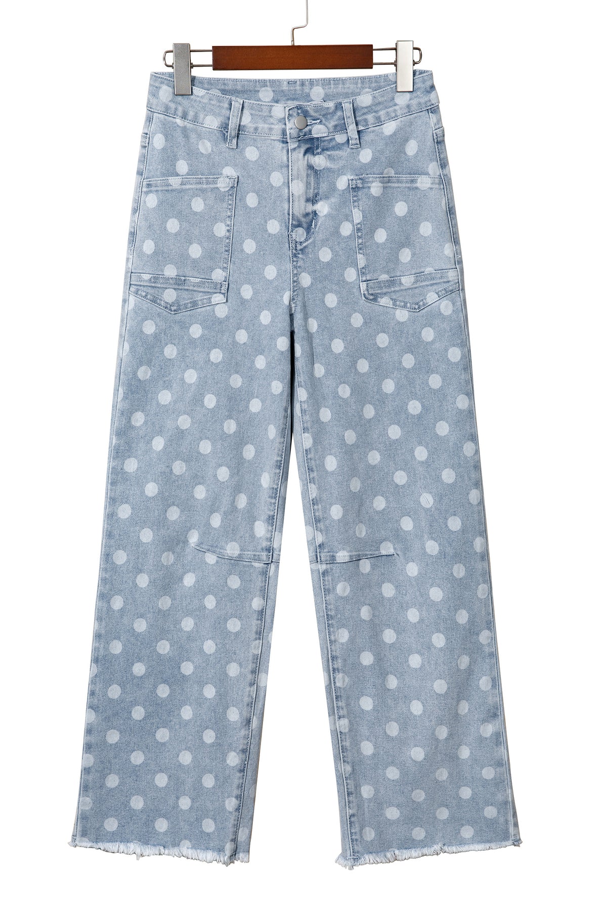 Polka Dot Casual Slim Fit Jeans