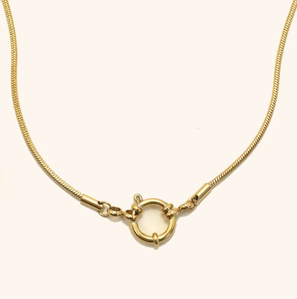 18k stainless steel tarnish-free snake necklace