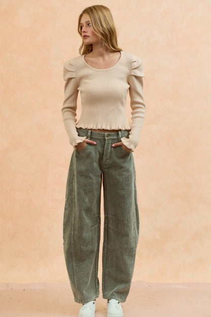 Daydream Corduroy Barrel Pants