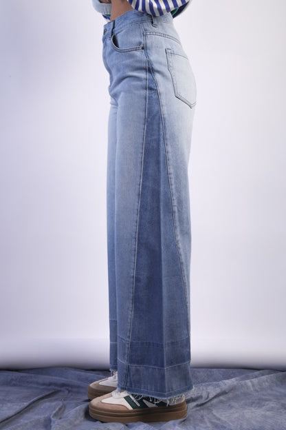 Color Play Wide Leg Denim