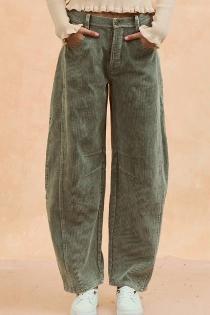 Daydream Corduroy Barrel Pants