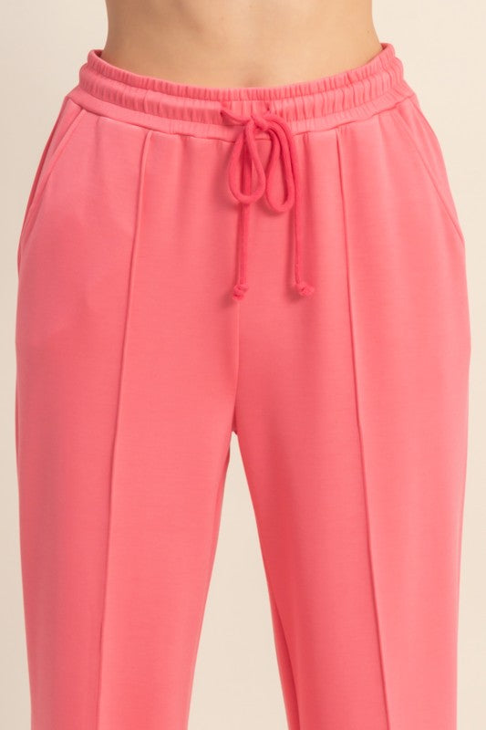 Polished Comfort Pintuck Wide Leg Pants