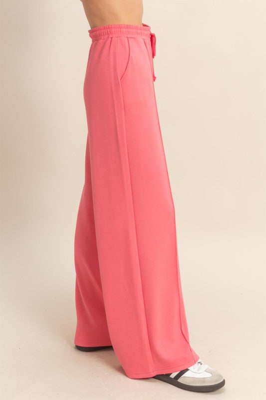 Polished Comfort Pintuck Wide Leg Pants