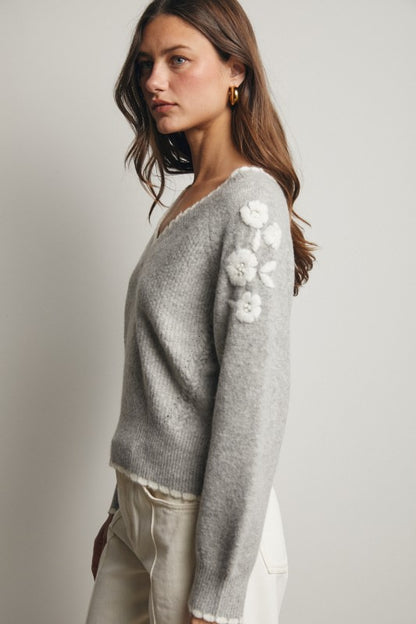 Sweet Prairie Bloom Eyelet Peplum Blouse