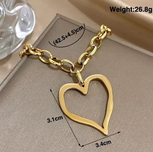 Bold Heart Necklace