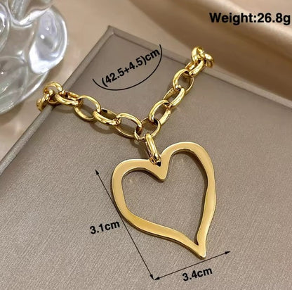 Bold Heart Necklace