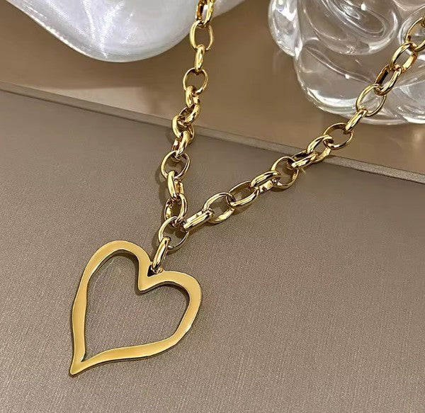 Bold Heart Necklace