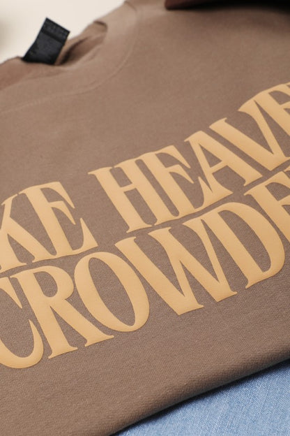 Cozy Faith Puff Print Brown