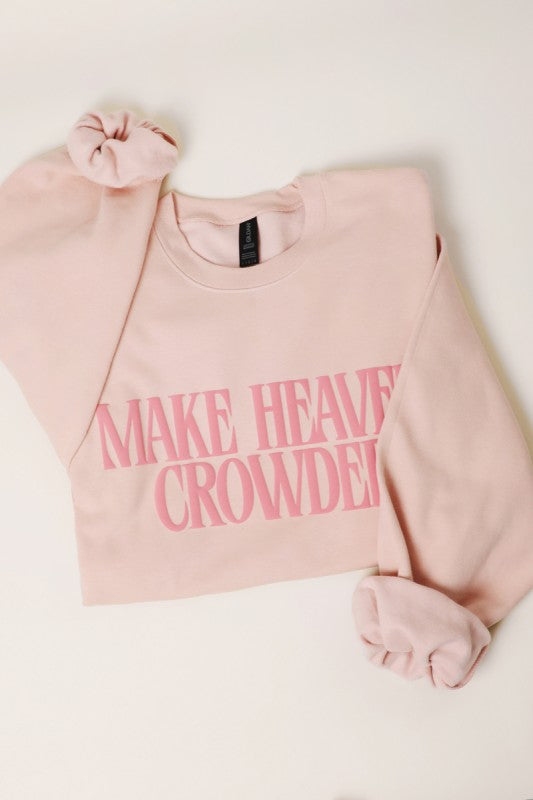 Cozy Faith Puff Print Dusty Rose