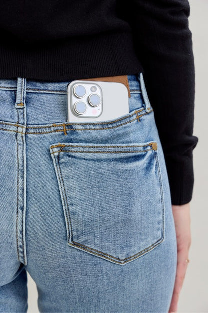 Judy Blue “Mr. Yoke” Dad Jeans with Cell Phone Pocket