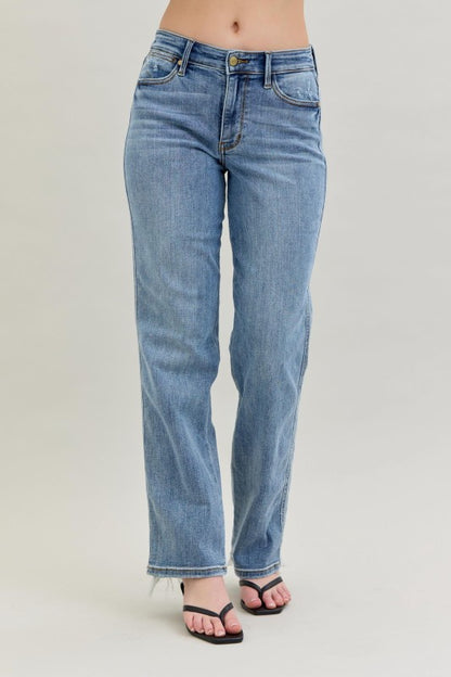 Judy Blue “Mr. Yoke” Dad Jeans with Cell Phone Pocket