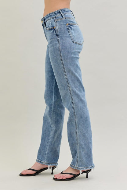 Judy Blue “Mr. Yoke” Dad Jeans with Cell Phone Pocket